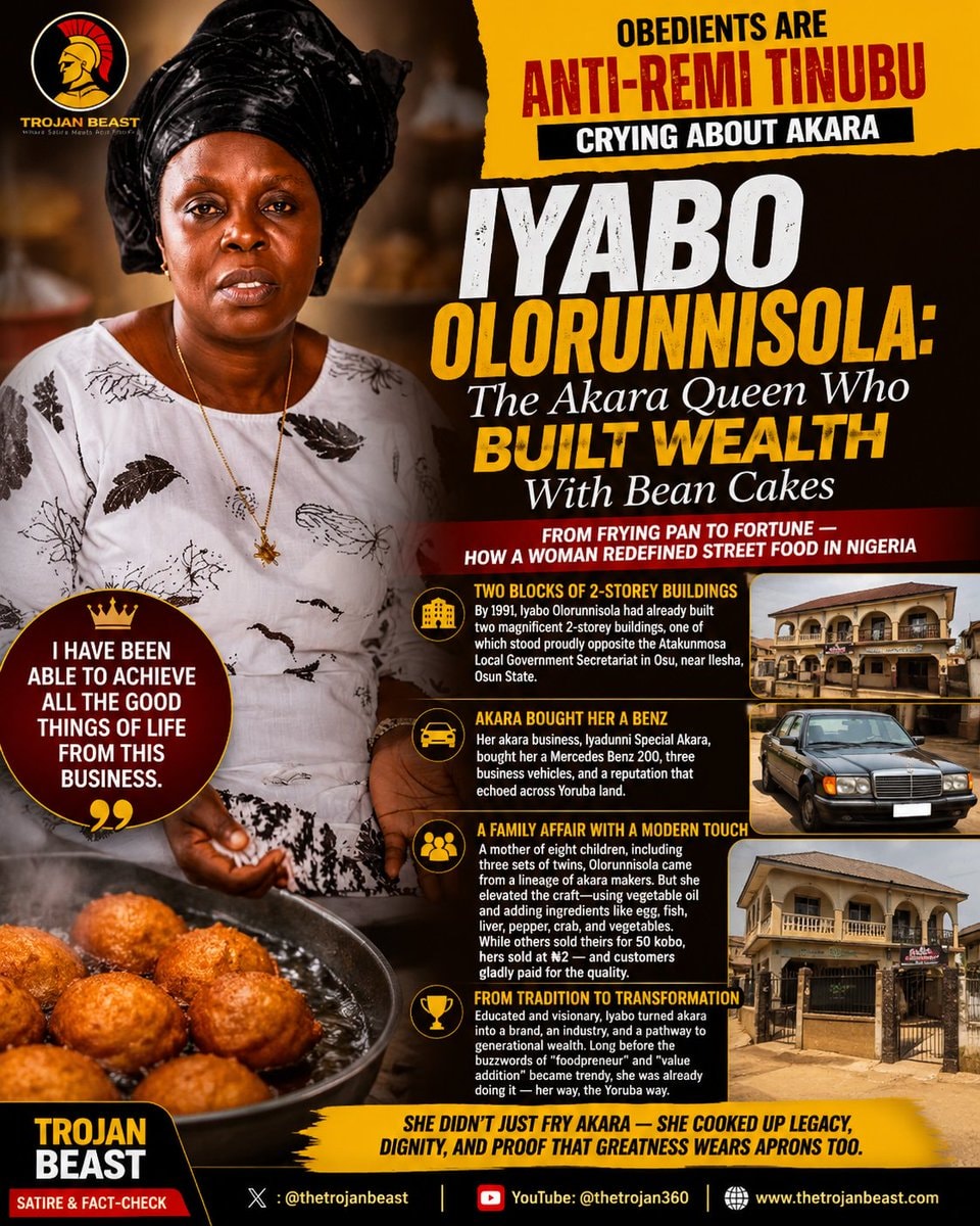 Before Mocking Akara, Remember the Woman Who Built an Empire Selling It